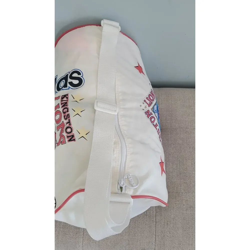 Vintage Adidas Duffel Bag Kingston Lions #3 80s 90s Taiwan Team Issue Retro Gym